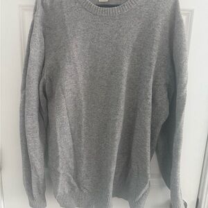 L.L. Bean Men's Wool Gray Crewneck Sweater